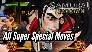 SAMURAI SHODOWN : All Super Special Moves