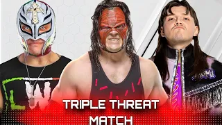 WWE 2K24 - Triple Threat Match - Kane VS Rey Mysterio VS Dominik Mysterio | WWE King of the Ring