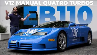 O ÚNICO Bugatti no Brasil: Bugatti EB110. O mais rápido do mundo na época.