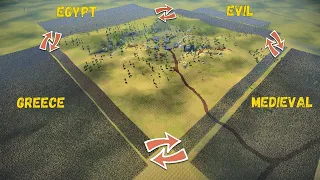 Battle 4 Armies: Egypt - Evil - Medieval - Greece - UEBS 2