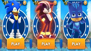 Subway Surfers Sonic Boom vs Sonic Dash Darkspine v Tag with Ryan Pj Masks - All Characters Unlocked