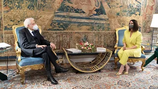 Mattarella riceve Laura Pausini