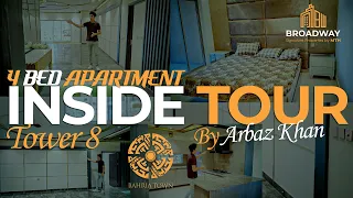 Inside Tour 4 Bed Apartment Tower 8 Bahria Town Karachi Precinct 19