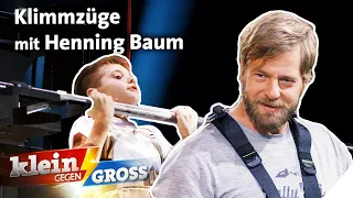 Klimmzug-Challenge: 9-Jähriger vs. Henning Baum: Wer schafft mehr? | Klein gegen Groß