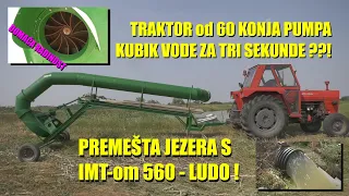 GENIJALNO - najjača PUMPA na traktoru  - KUBIK ZA TRI SEKUNDE  - LUDILO   napravio automehaničar !