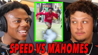 "I'm FASTER Than You!" - IShowSpeed Trolls Patrick Mahomes' 40yard Dash