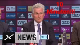 Jupp nicht zu stoppen! Jupp Heynckes zehnminütige Antrittsrede beim FC Bayern München | PK | SPOX