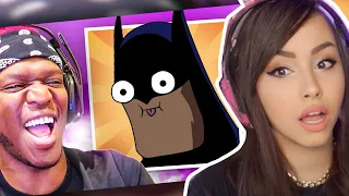 KSI TRY NOT TO LAUGH (Batman Edition) CHALLENGE - REACTION !!!