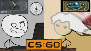 What it feels like to become a Global elite in CSGO from noob