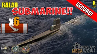 SUBMARINE Balao 6 Kills & 144k Damage | World of Warships Gameplay