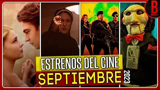 ESTRENOS del CINE SEPTIEMBRE 2023 | Películas que se Estrenan en Septiembre 2023