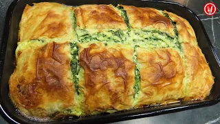 Savory spinach pie (with cheese)  - Recipe