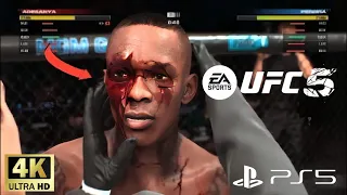 EA Sports UFC 5: Israel Adesanya DOCTOR Stoppage (PS5)UHD 4K #ufc5 #israeladesanya #ps5gameplay