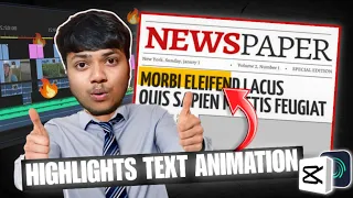 HOW TO HIGHLIGHT TEXT in Mobile editor📱like📰🔥#edit #highlightstext #dhruvrathee