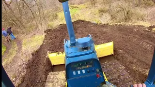 Culvert Installation with Dozer and Pushing in Logging Road