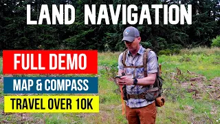 Land Navigation Demonstration on How to Use a Map and Compass