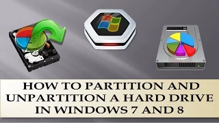 How to Partition a hard drive in windows 7 ,8 & Vista?