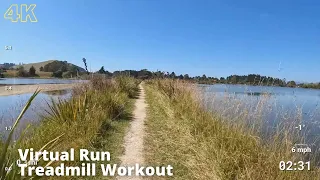 Virtual Run | Virtual Running Videos Treadmill Workout Scenery | Hawksbury Lagoon and Beach