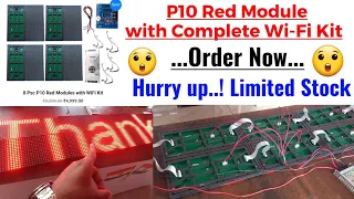 P10 Red Module with Complete Wi-Fi Kit || P10 Red Display Raw Material || Order Now