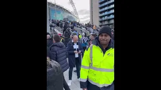 Manchester United vs Newcastle United fans riot before the game