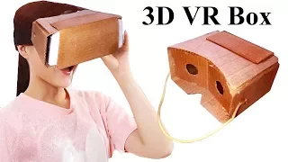 How to make a 3d vr cardboard Easy vr headset at home HD video