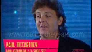 Paul McCartney- Raw interview and 3-song set (Beatles!) on Countdown 1990