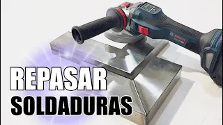 CÓMO REPASAR SOLDADURAS CON AMOLADORA #BOSCHPROFESSIONAL #BOSCHBITURBO