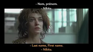 FRENCH LESSON - french movie to learn french ( french + english subtitles ) NIKITA part1