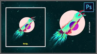 [ Photoshop Tutorial ] Create Album/Cover Art in Photoshop - HELPDOT 🔵🔴