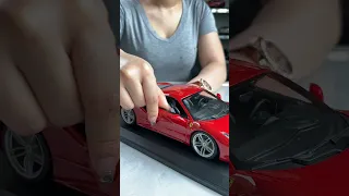 Unboxing diecast model car Ferrari 488 Pista #diecast #modelcars #diecastcar #satisfying #asmr