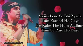 Dhadkan (LYRICS) - Jubin Nautiyal, Palak Muchhal /SubhamMix Lyrics