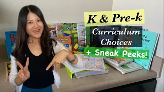 Sneak Peaks! Kindergarten + Preschool //Homeschool Choices // 2023-2024