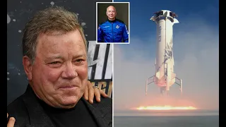 William Shatner blasts off to space aboard Blue Origin rocket