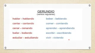 El Gerundio(The Present Continuous Tense)