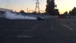 BMW E38 740i Burn out