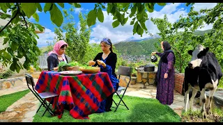 Daily Rural Life | Cooking DOLMEH with Lamb Ribs in the Village