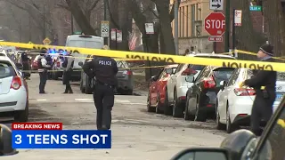 3 teenagers shot on Chicago's North Side, CFD says