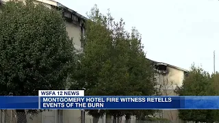 Fire rips through abandoned Montgomery hotel