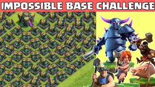 IMPOSSIBLE BASE CHALLENGE | Clash of Clans