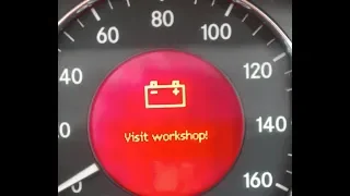 BATTERY VISIT WORKSHOP Warning Light on Mercedes (SOLVED!)