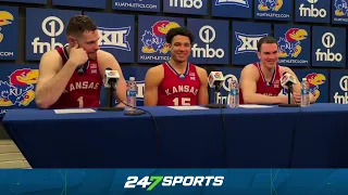 Hunter Dickinson, Kevin McCullar and Nick Timberlake discuss Senior Night win over KSU