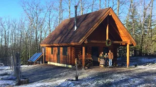 Log Cabin Home Tour - A Full Time OFF GRID Homestead. December 2023