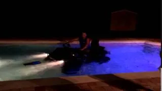 can-am 1000 ATV in swimming pool SEND IT