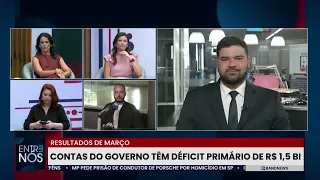 Governo central tem déficit primário de R$ 1,5 bilhão em março; resultado é pior do que o esperado