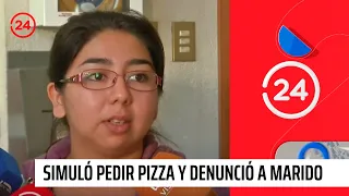 El dramático audio de la mujer que simuló pedir pizza para denunciar a su marido | 24 Horas TVN