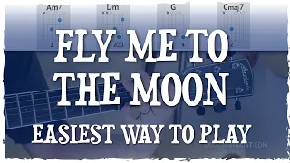 "Fly Me To The Moon" Guitar Tutorial - EASY Version | Frank Sinatra - Simplified