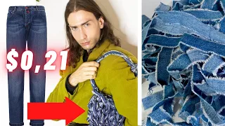 This Genius Hack Transforms Old Jeans Into A Knitted Bag... (How To Make A Jeans Into  A Bag)