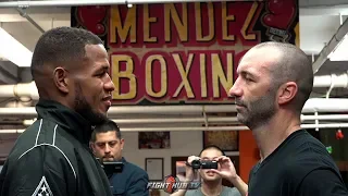 SULLIVAN BARRERA AND SEANIE MONAGHAN FACE OFF ONE DAY AHEAD OF THEIR FIGHT