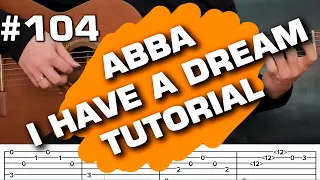 Abba i have a dream easy guitar cover tutorial tabs fingerstyle   guitarclub4you