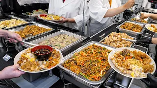 Amazing $9 All-YOU-CAN-EAT Chinese food buffet in Korea - Korean street food
